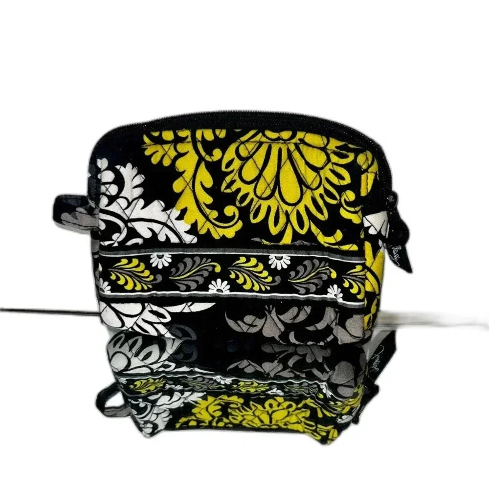 Vera Bradley Wristlet Wallet Quilted Women's Gray, Yellow And Black EUC‎